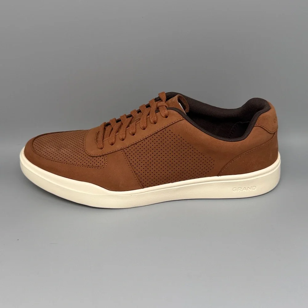 Cole‎ Haan GC Modern Perf Brown Leather Shoess  C33980 Men’s Sz 10W NWT